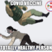 vaccine vs healthy person