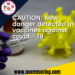 CAUTION: New danger detected in vaccines against covid – 19