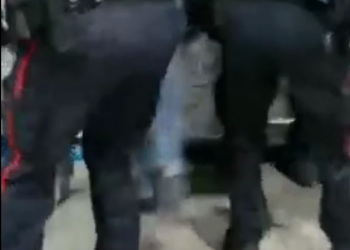 Customer in an Etobicoke Costco is arrested and hauled away by cops for not wearing a mask despite having a medical exemption.