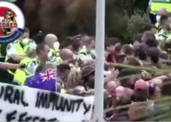 This is how the police operate in New Zealand! Animals! Shame on you!!