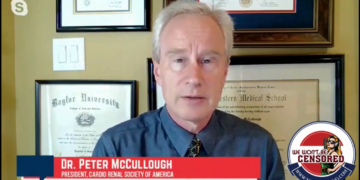 Dr. Peter McCullough had his medical societies disbanded, his professorships lost, and his committee positions removed for advocating for early treatment of patients. He was previously Vice Chair of Internal Medicine at Baylor Medical Center, but he is now being sued by Baylor Medical Center for speaking out against the mRNA shots.