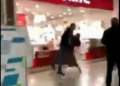 NATIONAL GUARD OF RUSSIA CATCH A GIRL WITHOUT A MASK AND A QR CODE IN MALL