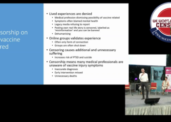 Dr Christian Buckland.Censorship of the vaccine injured is dangerously wrong.