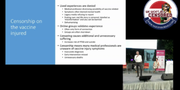 Dr Christian Buckland.Censorship of the vaccine injured is dangerously wrong.