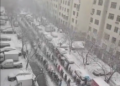 It is getting cold in China… yet people have to line up in the snow for their daily PCR test to keep their QR code green…